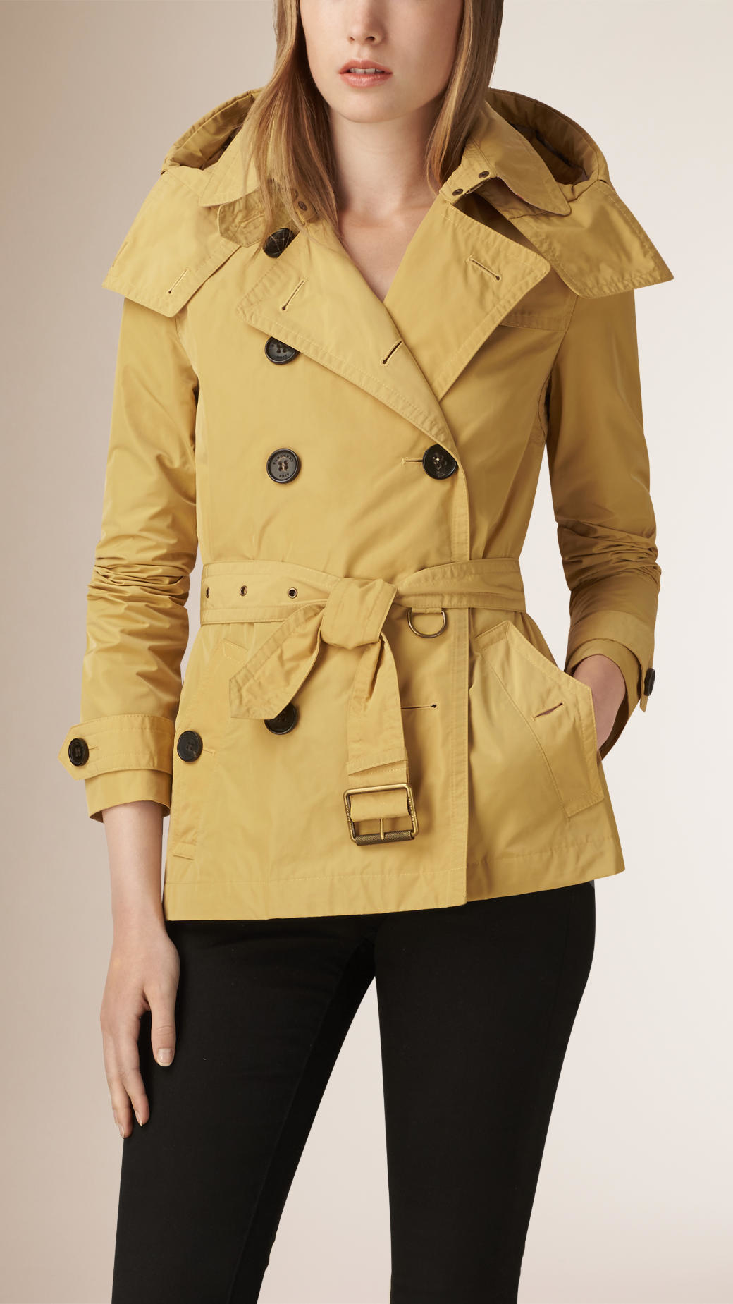 Burberry Ruffle Trench Coat Tradingbasis Kensie Cream Wool Blend Ruffled Hem 3 4 Coat In Natural Lyst Gallery Burberry London Ruffle Cashmere Trench Tradingbasis