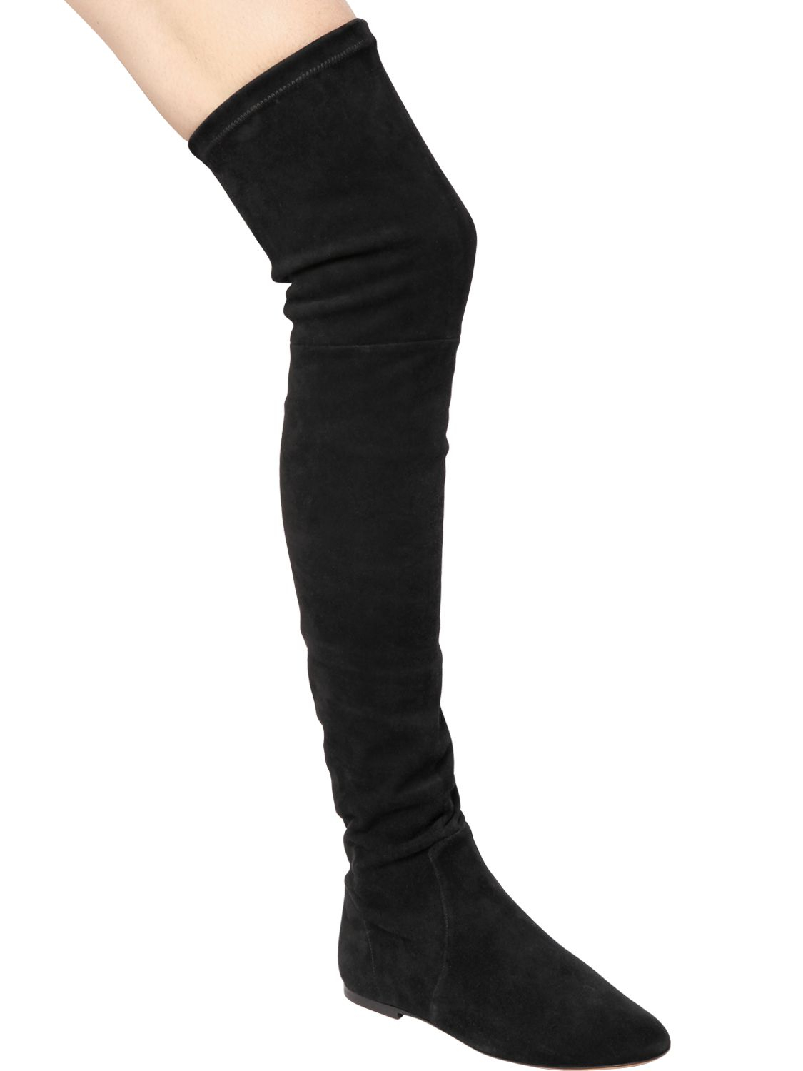 Lyst - Isabel marant Brenna Suede Over-the-knee Boots in Black