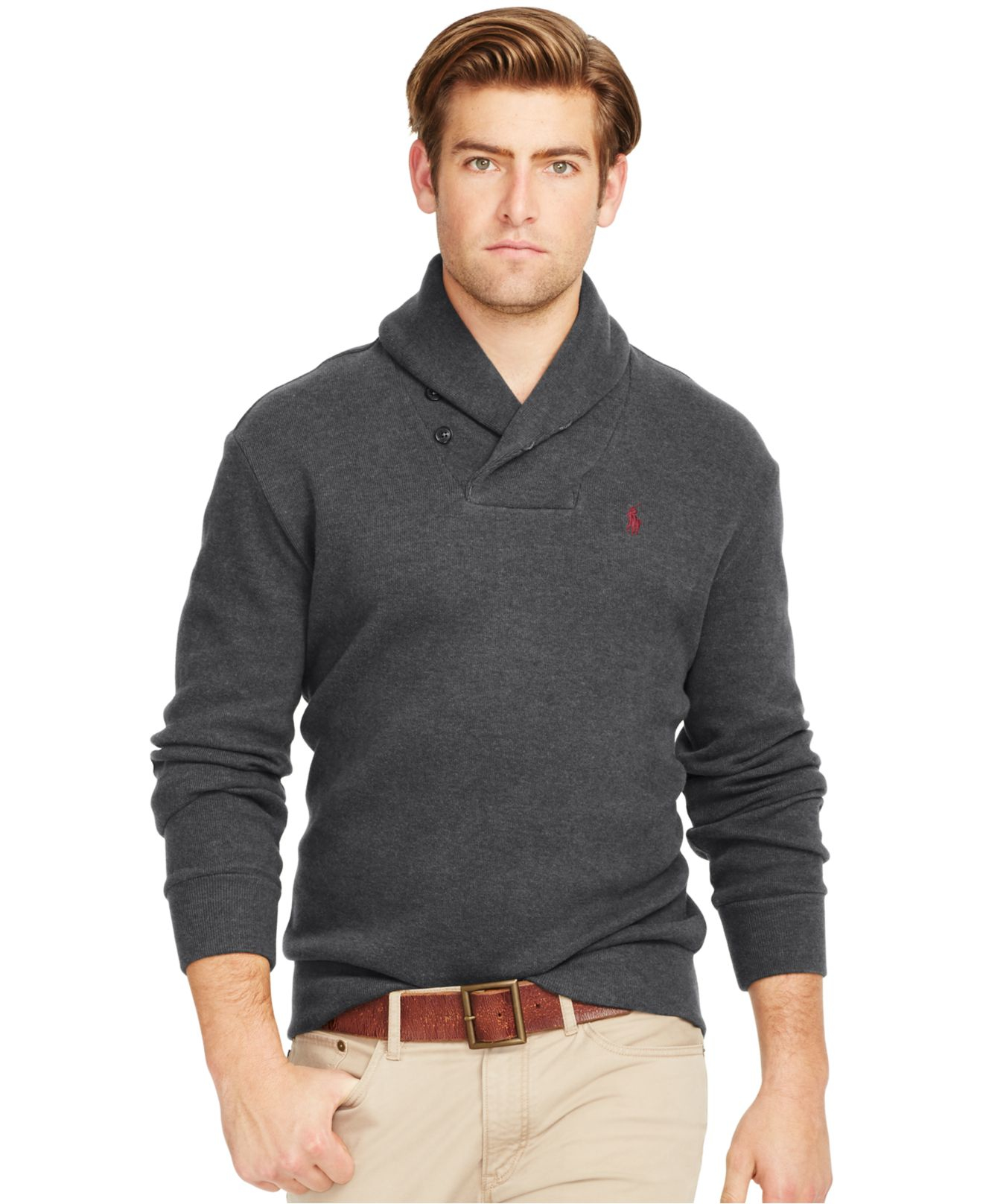 ralph lauren shawl pullover