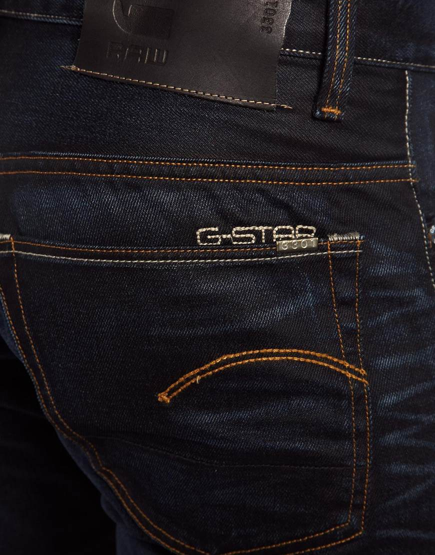 Lyst - G-Star Raw G Star Jeans 3301 Straight Fit Indigo Aged in Blue ...