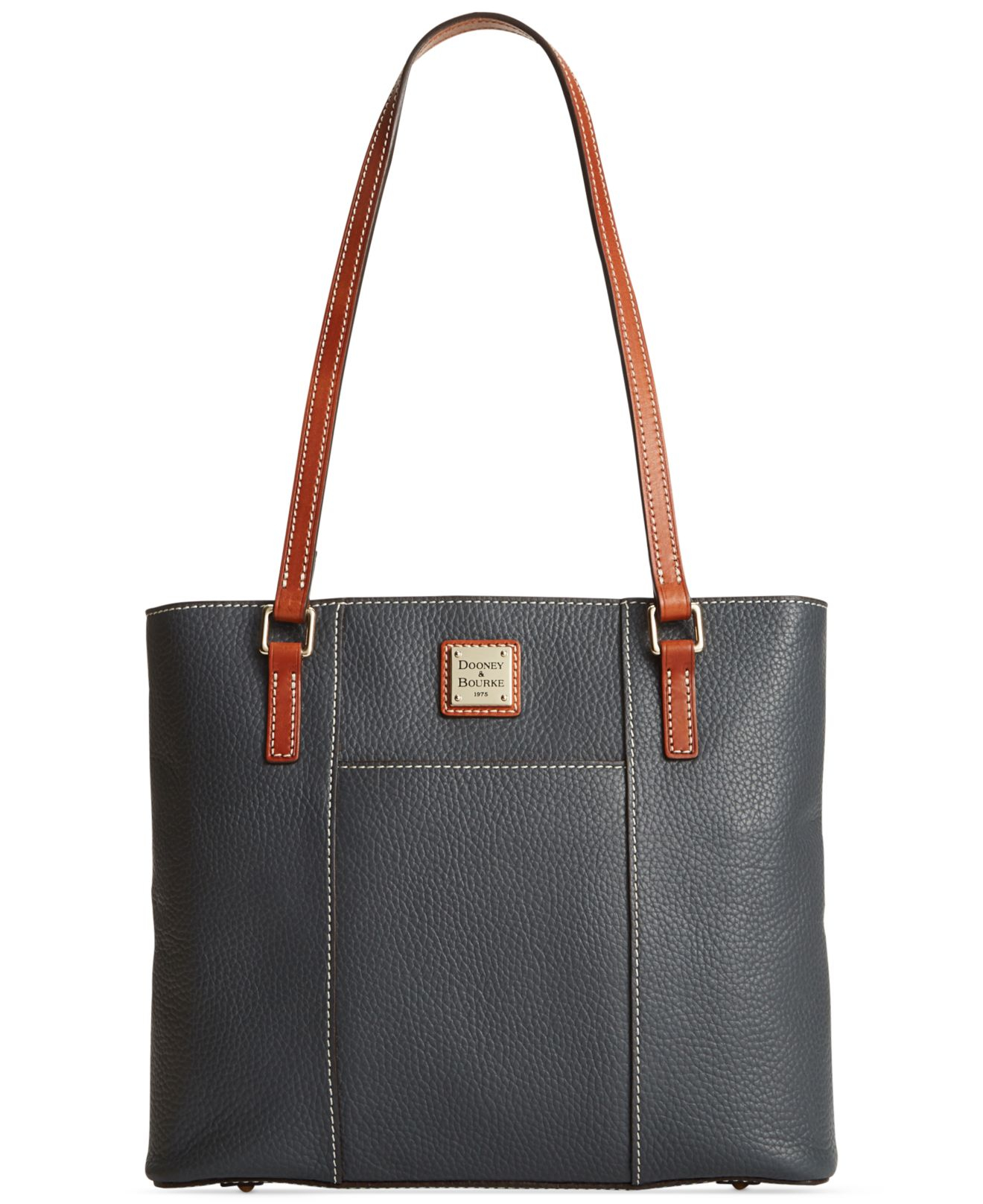 Dooney & Bourke Pebble Small Lexington Shopper in Blue (Dark Grey) | Lyst