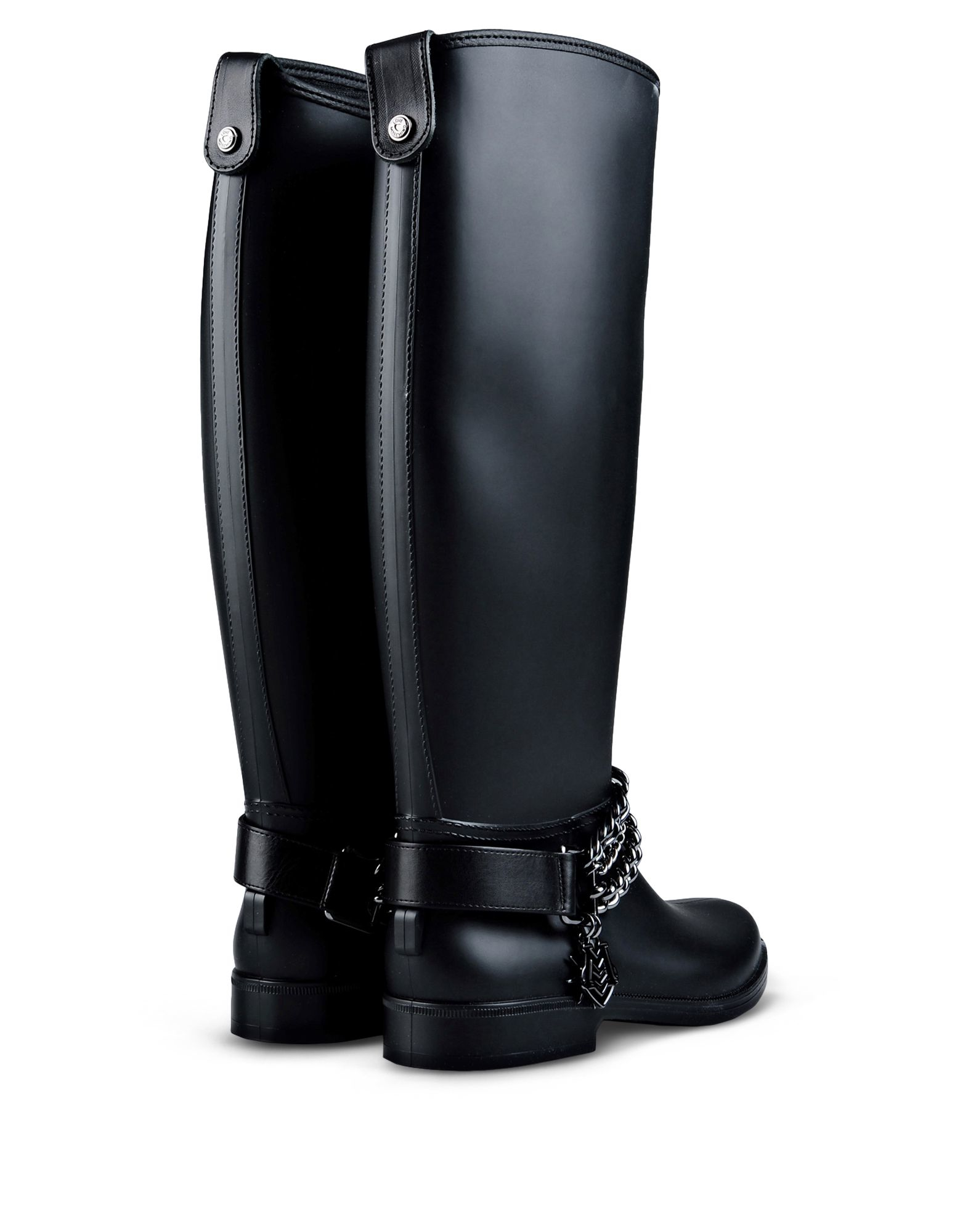 moschino rubber boots