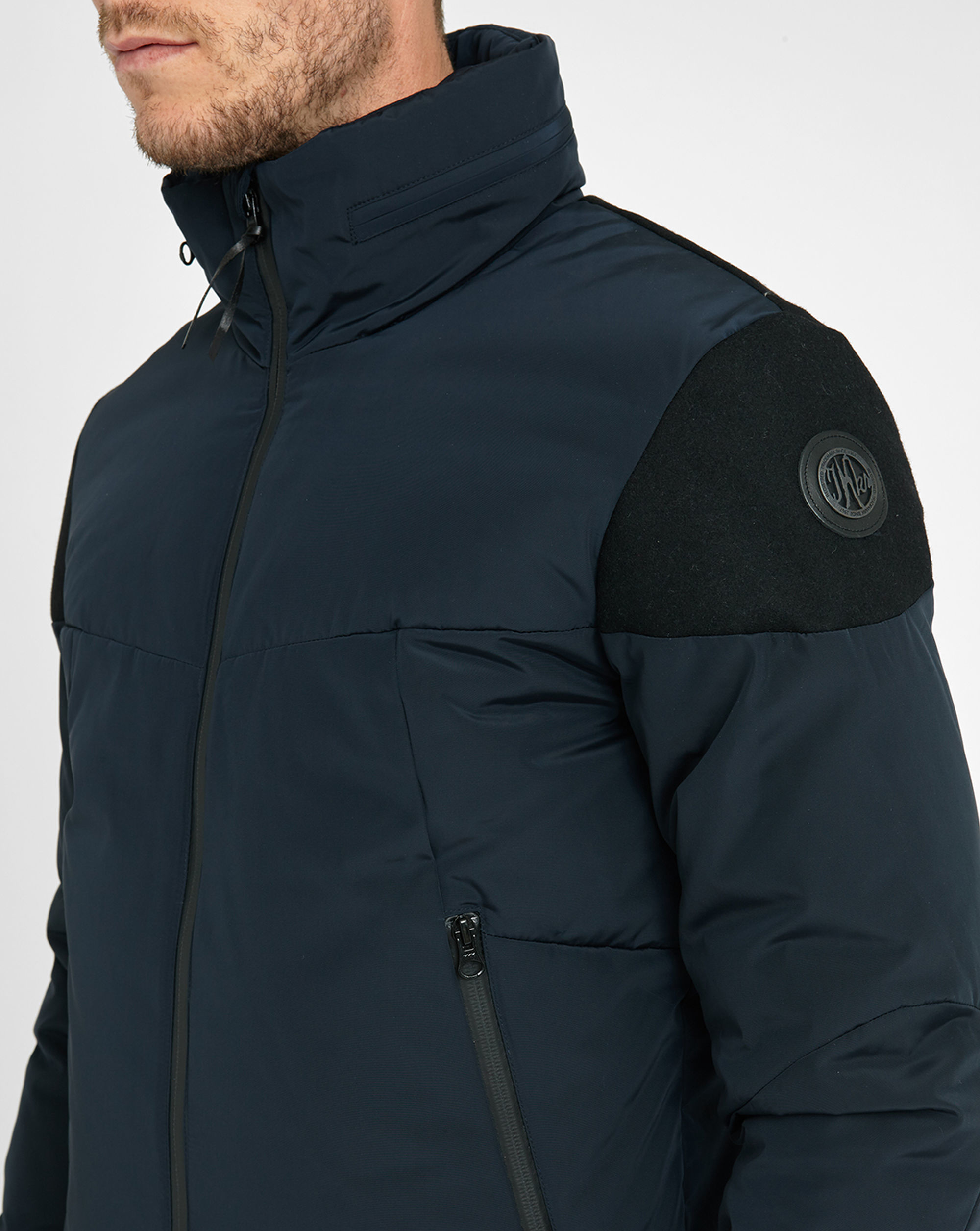bright blue waterproof jacket