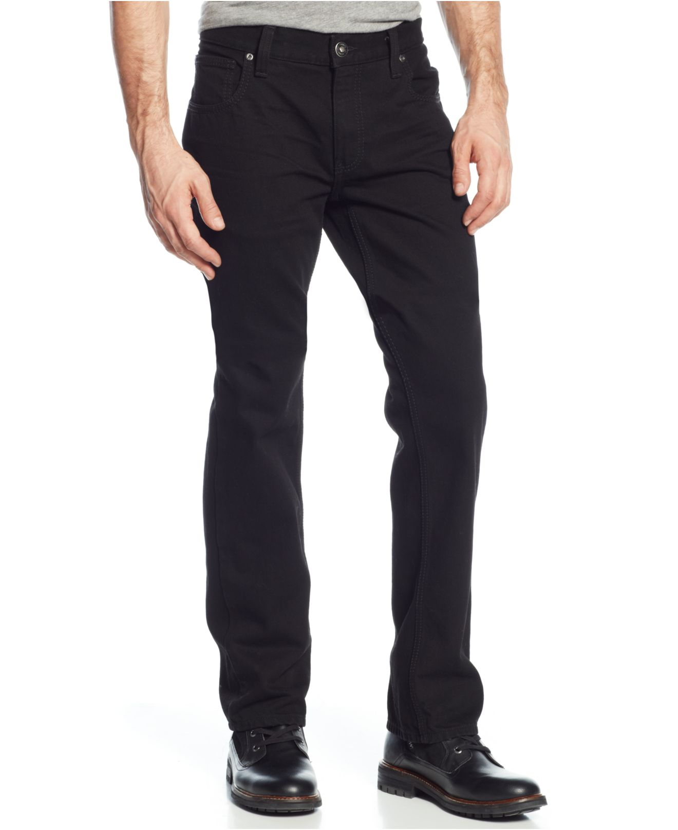 Inc international concepts Baklan Slim-fit Straight-leg Jeans in Black ...