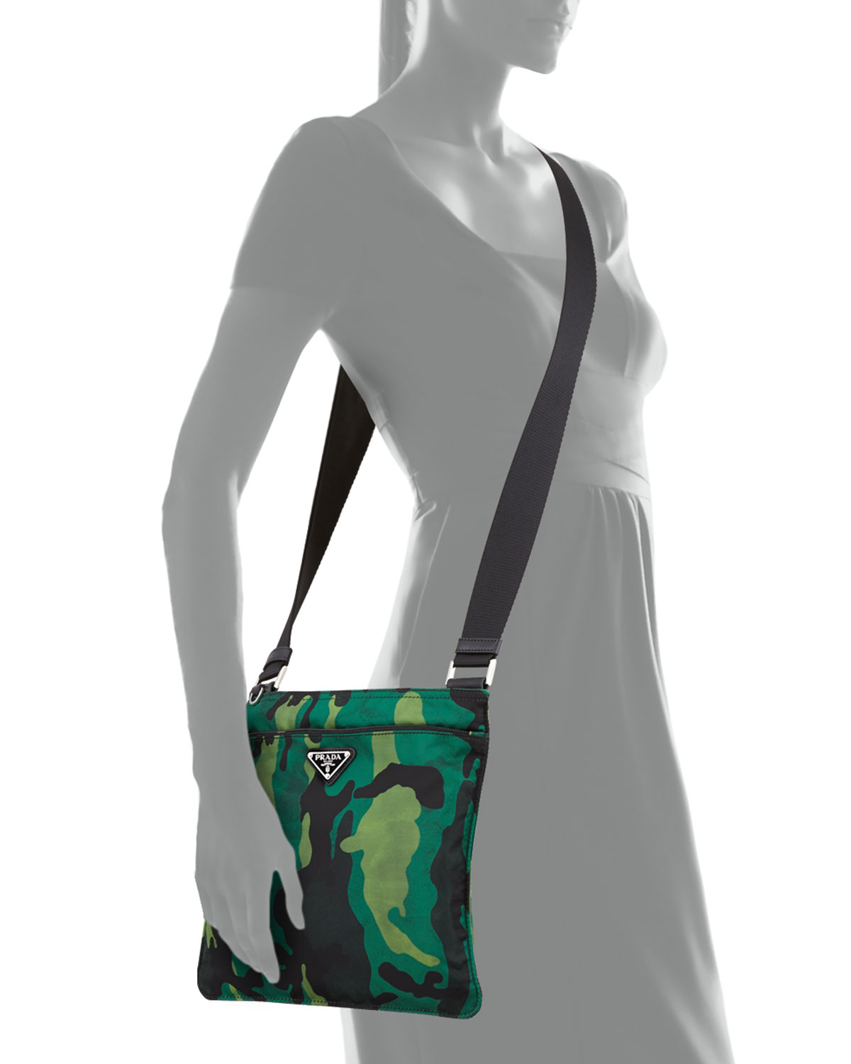 prada replica wallet - Prada Tessuto Camouflage Crossbody Bag in Green (GREEN MULTI) | Lyst