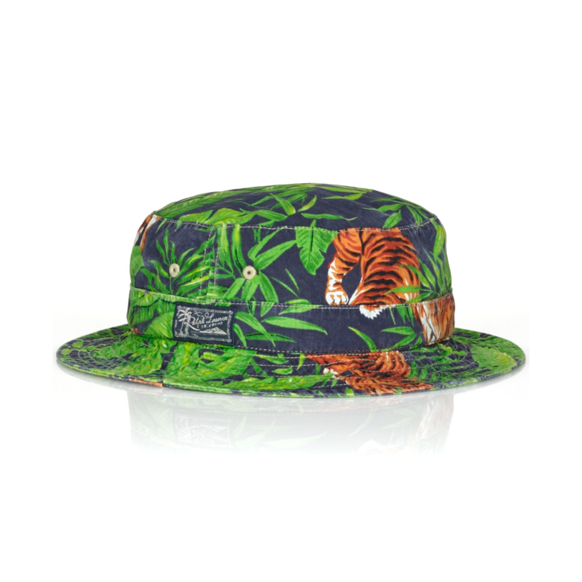 Ralph lauren Polo Tigerprint Bucket Hat in Blue for Men Lyst