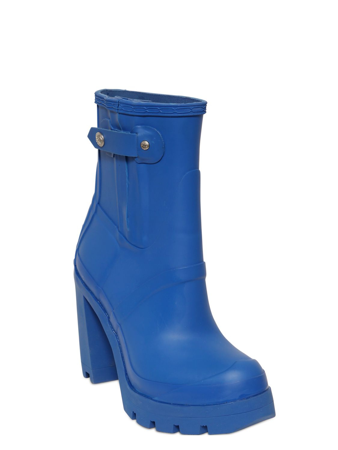 hunter low heel ankle boots