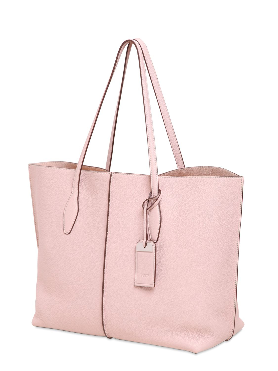 Lyst - Tod'S Large Joy Textured Leather Tote Bag in Pink