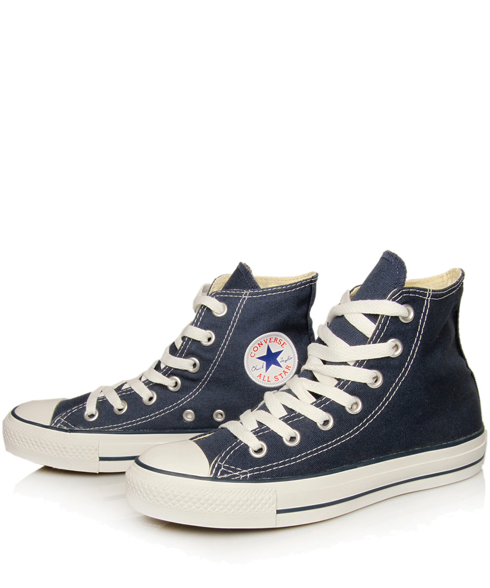 navy high top sneakers