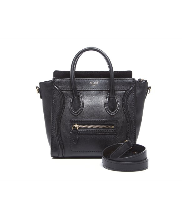 Cline Pre-owned Black Calfskin Nano Luggage Bag in Black | Lyst  