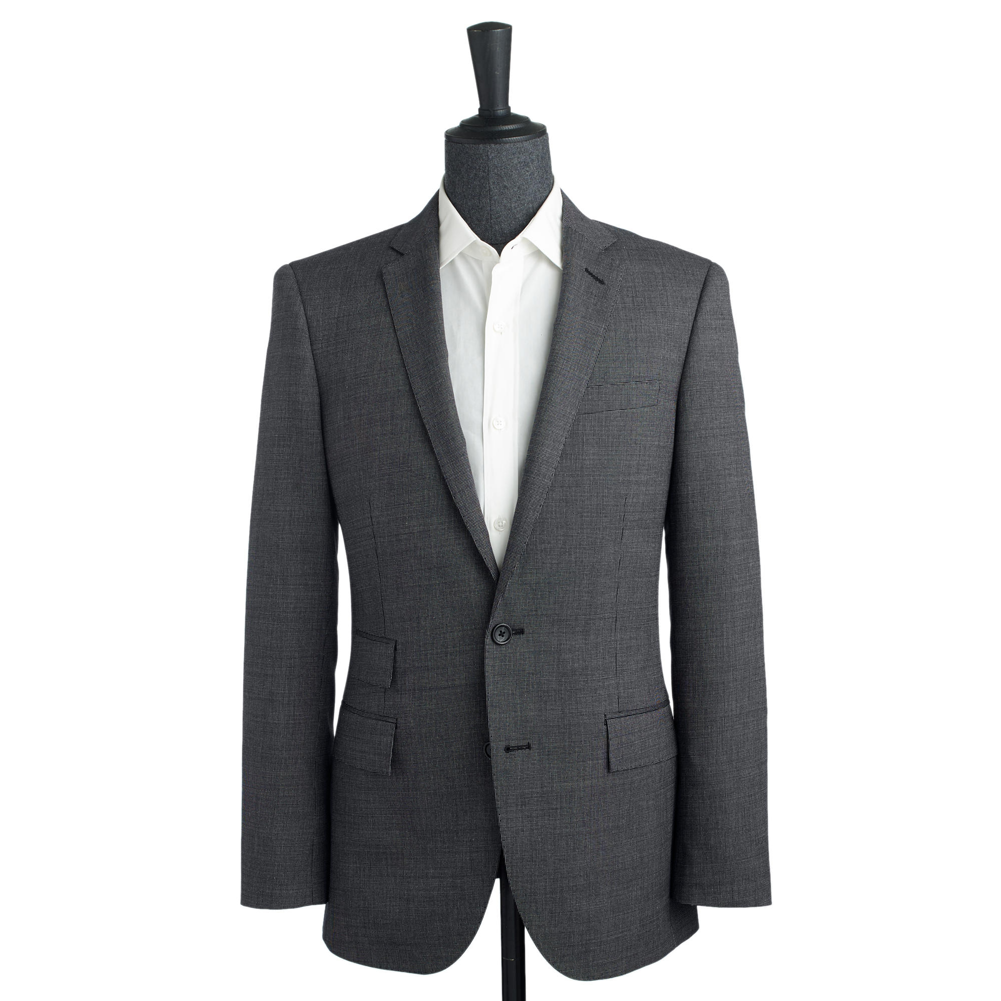 J.crew Ludlow Suit Jacket In Italian Tick-weave Wool-cotton in Blue for ...