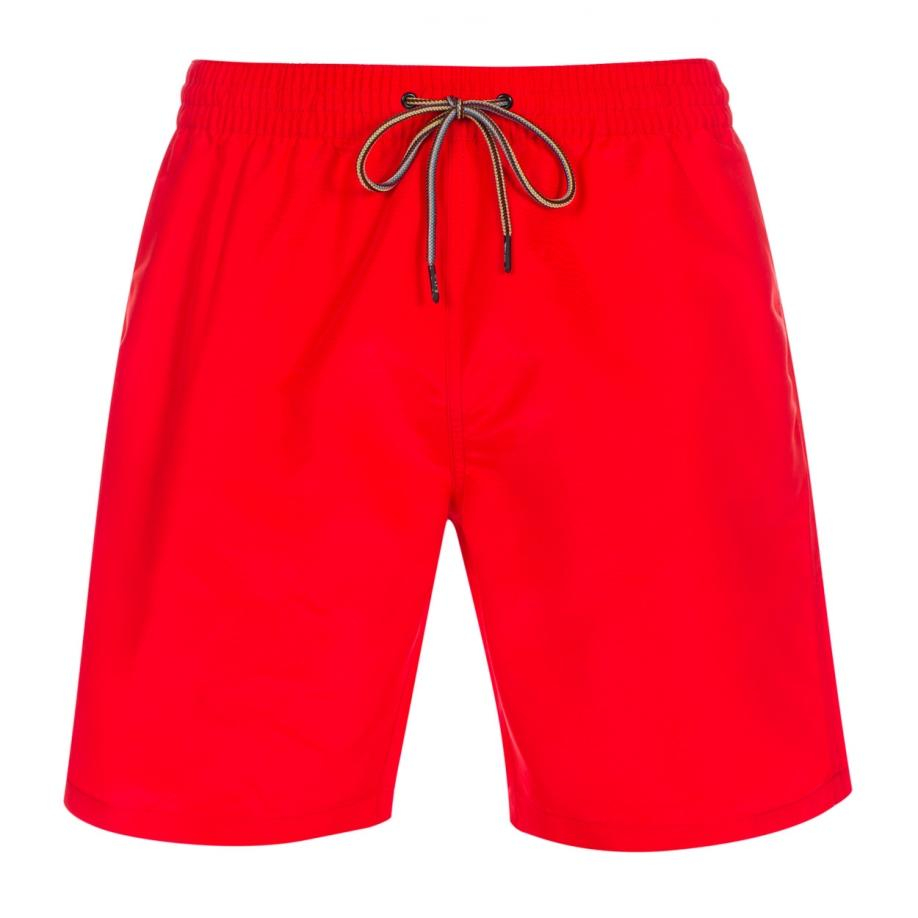 Paul smith Men's Classic-fit Red Long Swim Shorts in Red for Men | Lyst
