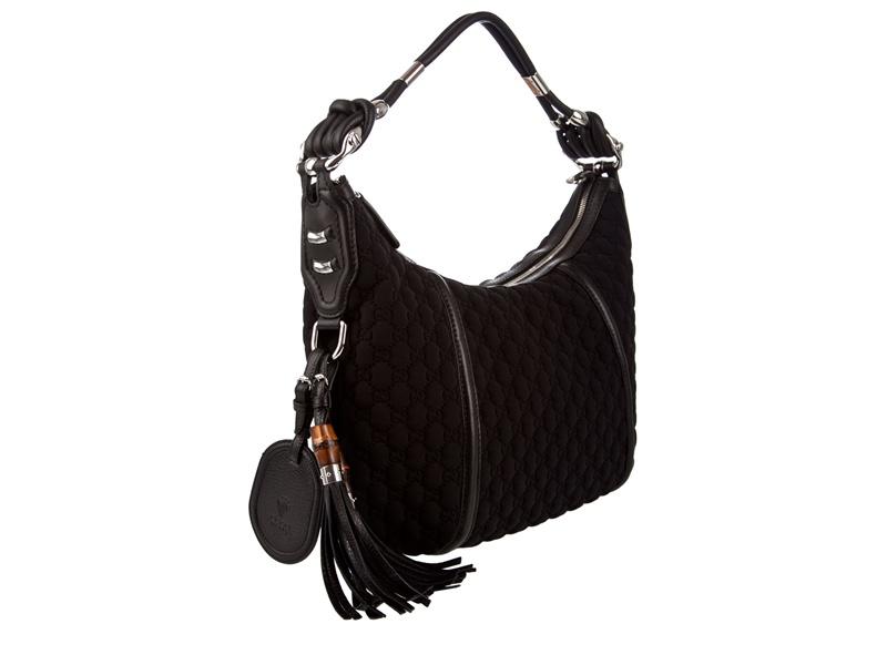 Gucci Techno Horsebit Medium Hobo Bag in Black | Lyst