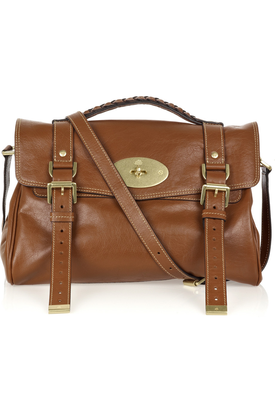 Mulberry Alexa Leather Bag in Brown | Lyst