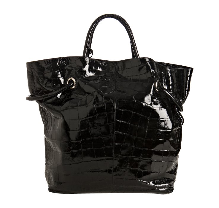 Download Lyst - Furla Onyx Crocodile Embosses Leather Madeline Tote ...