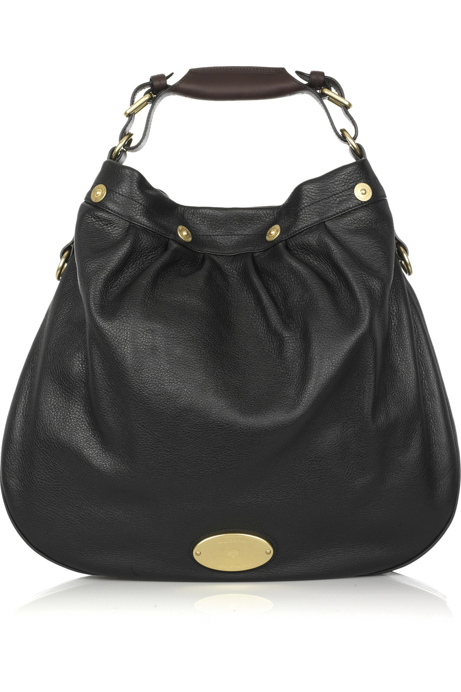 Mulberry Mitzy Leather Hobo in Black | Lyst