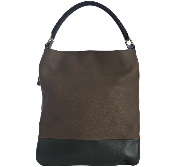 celine handbag mini - celine brown leather shoulder bag