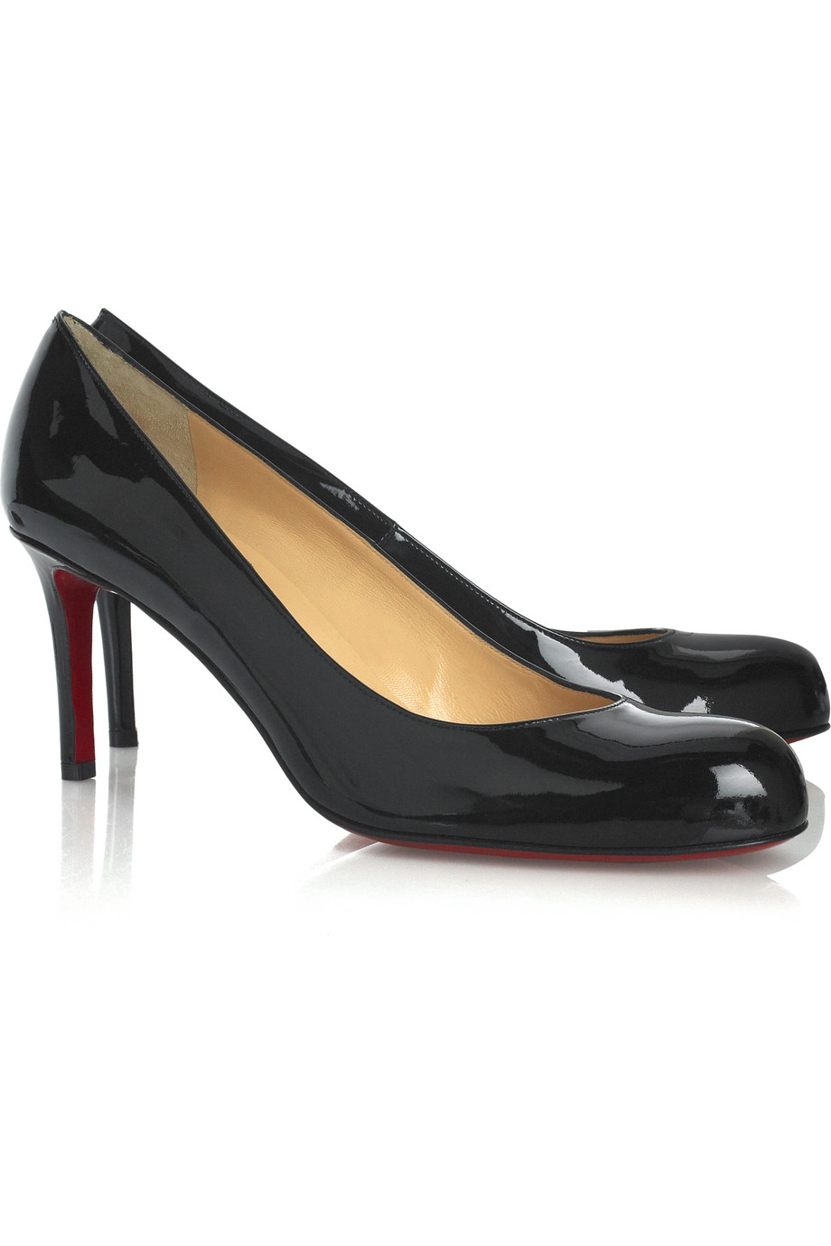 christian louboutin black simple pump