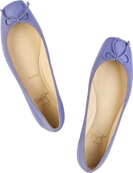 Christian Louboutin Rosella Ballerina Flats in Blue (lavender) | Lyst