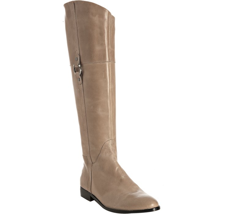 natural color leather boots