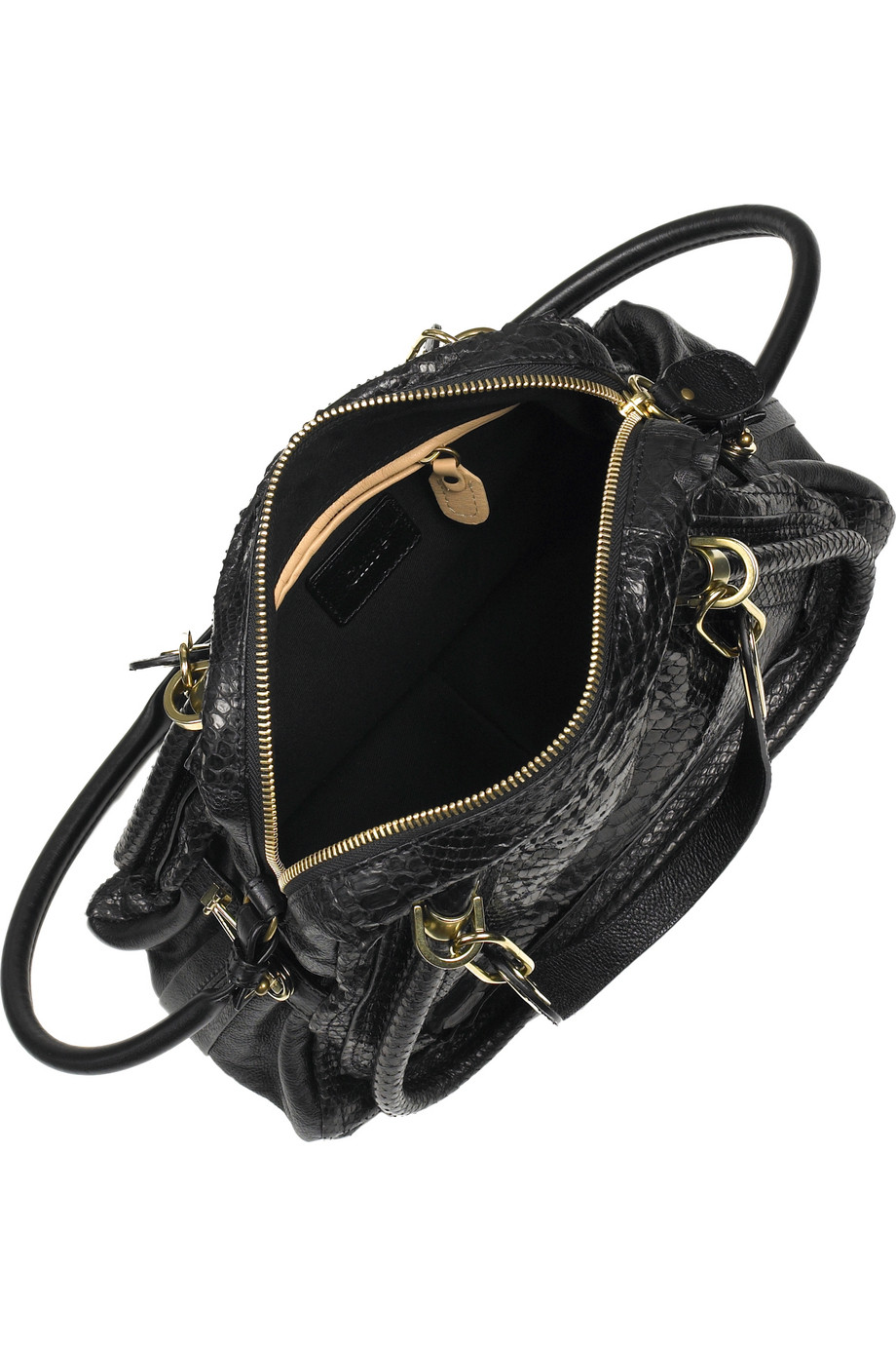 Chlo Paraty Python Bag in Black (python) | Lyst  