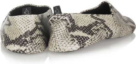 Newbark Sid Faux-python Leather Shoes in Animal (beige) | Lyst