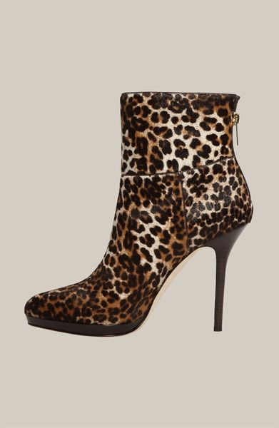 Jimmy Choo Alanis Leopard-print Calf Hair Ankle Boots in Animal ...