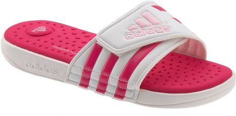 Adidas Adissage Fitfoam™ Slide (women) in White (white/ pink) | Lyst