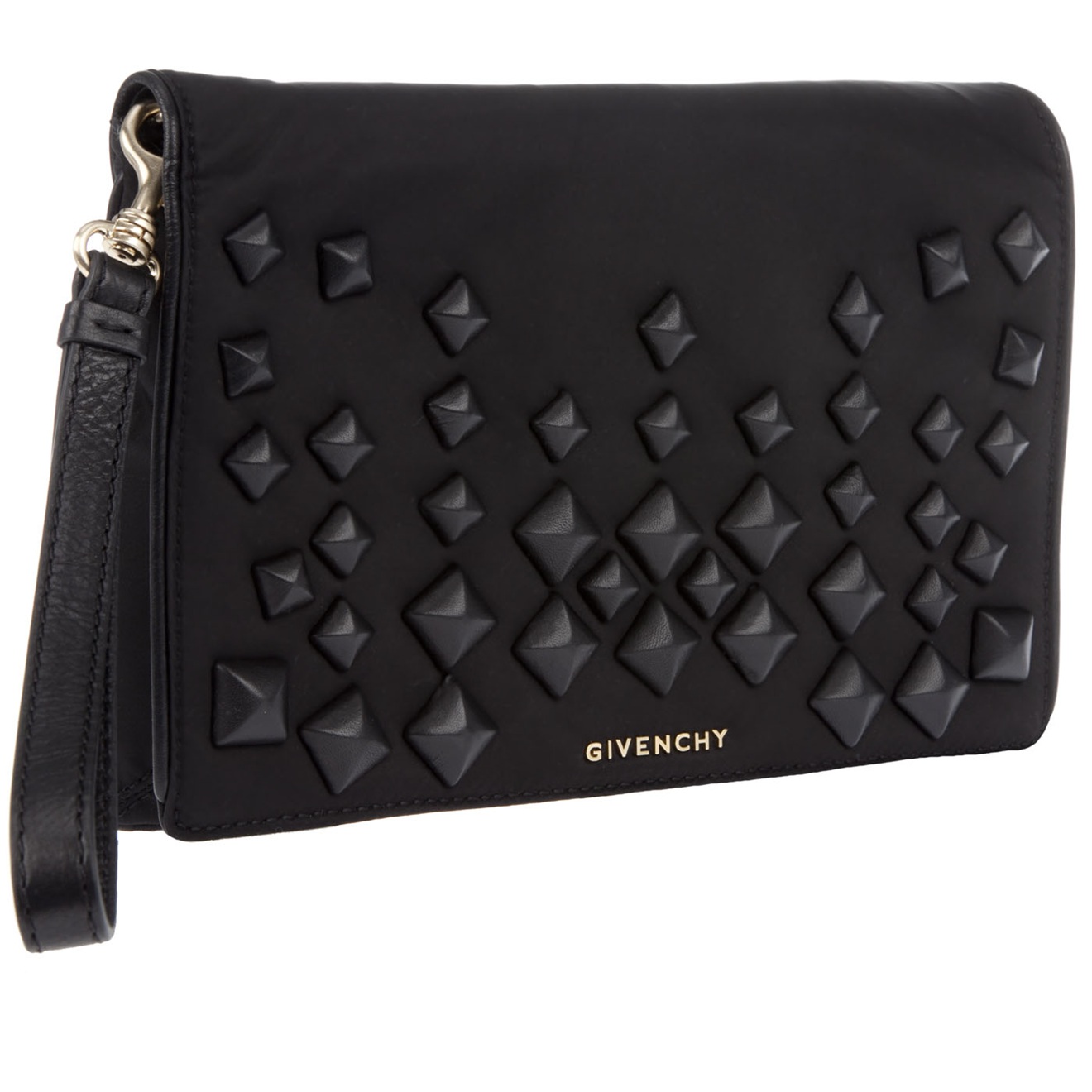Givenchy Studded Clutch Bag In Black Lyst Gallery