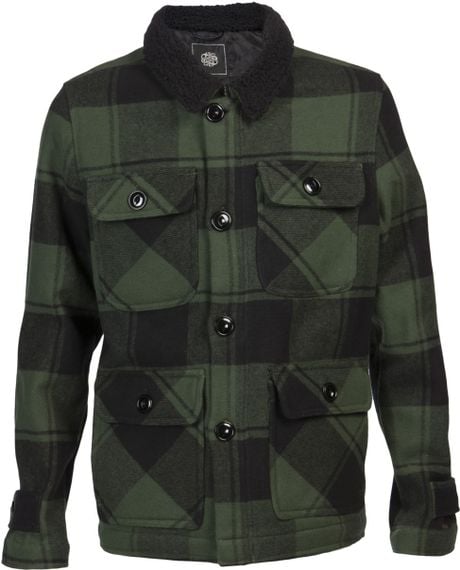 Obey Burlington Jacket in Green for Men | Lyst