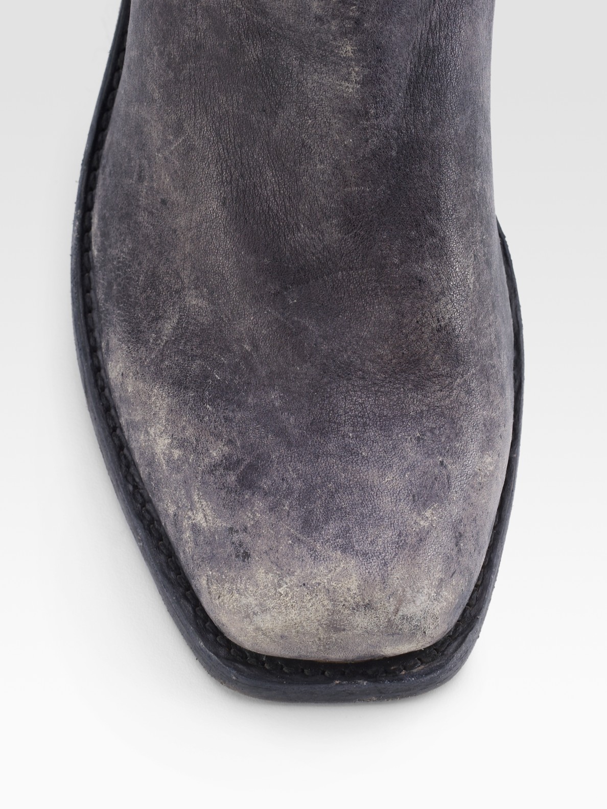 Frye Heath Distressed Leather Boots in White for Men Lyst