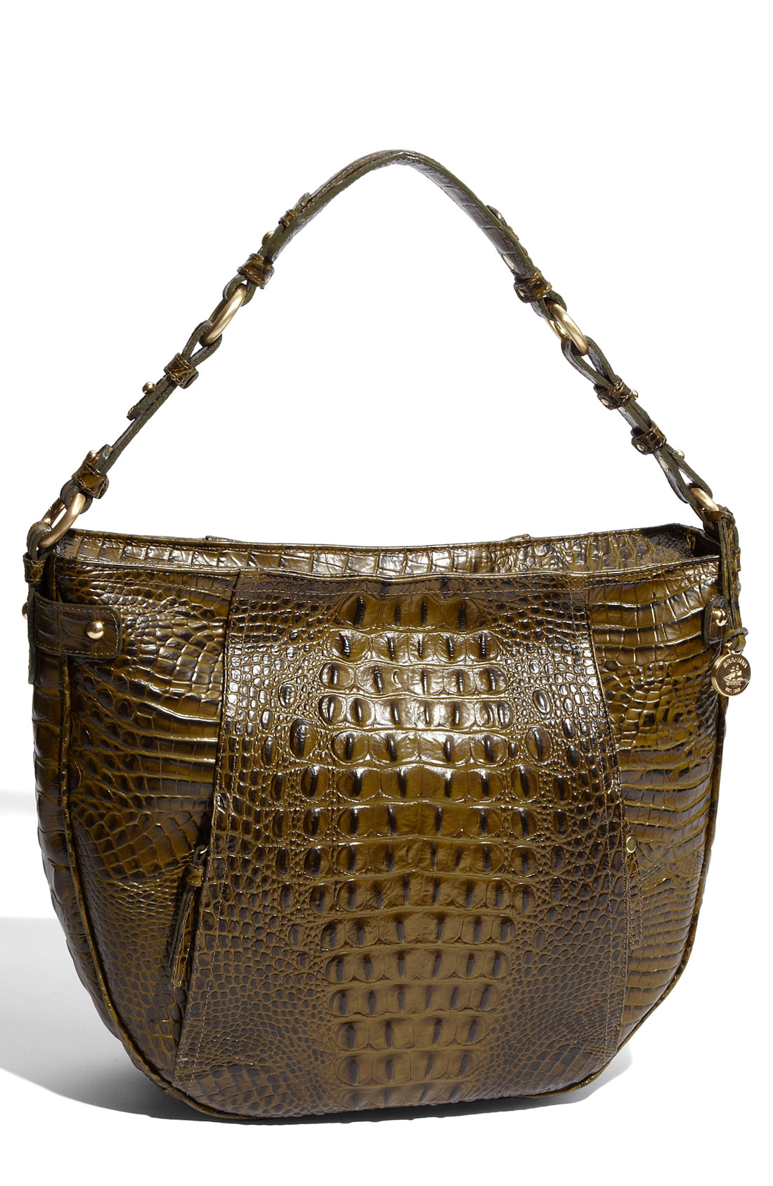 Green Croc Embossed Handbag | semashow.com