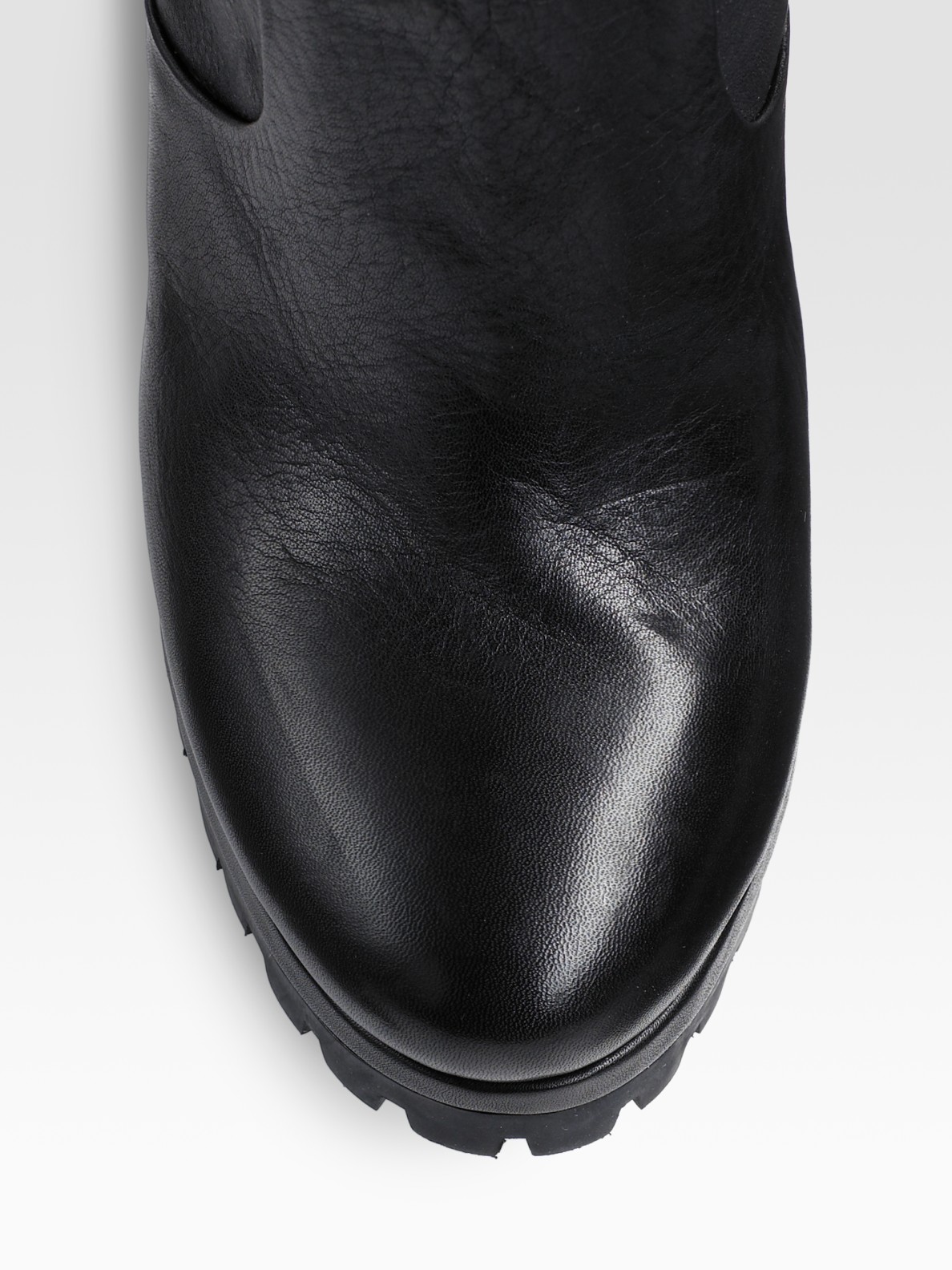wide lug sole boots