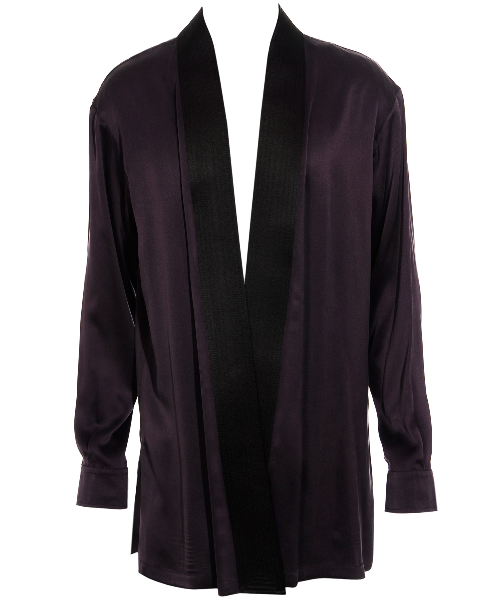 Haider Ackermann Silk Smoking Jacket in Purple for Men (aubergine) | Lyst