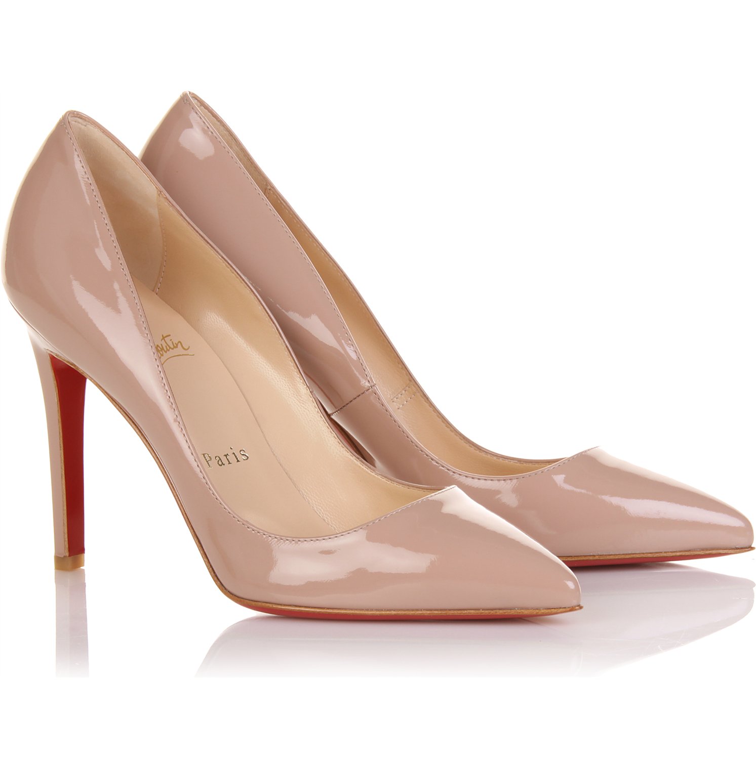 Christian louboutin The Pigalle 100 Polished-Leather Pumps in ...  