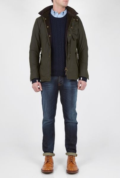 Barbour To Ki To Olive Waxed Cotton Motorbike Shirt Jacket in Green for ...