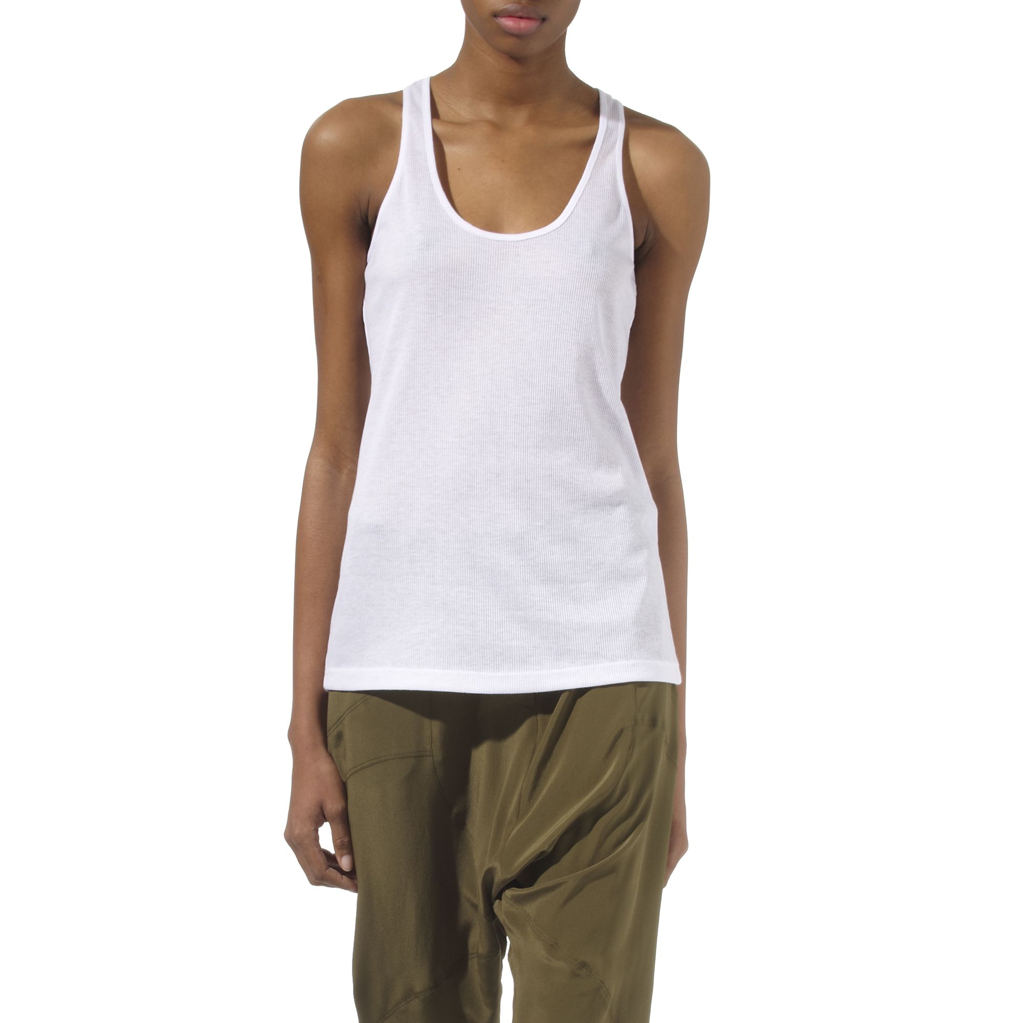 Givenchy | White Ribbed Tank Top | Lyst