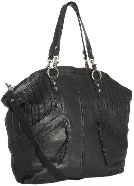 Marc New York Tar Leather Fortress Tote Bag in Black | Lyst