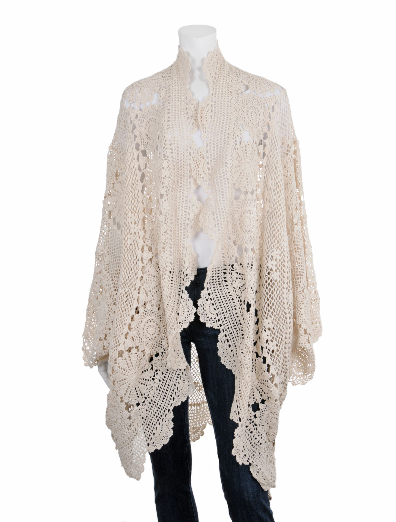 Mes Demoiselles Cozy Crochet Sweater in White (ivory) | Lyst