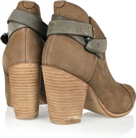 Rag & Bone Harrow Leather Ankle Boots in Brown (taupe) | Lyst