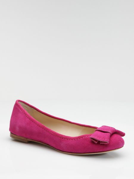 Dolce Vita Lulu Suede Ballet Flats in Purple (MAGENTA) | Lyst