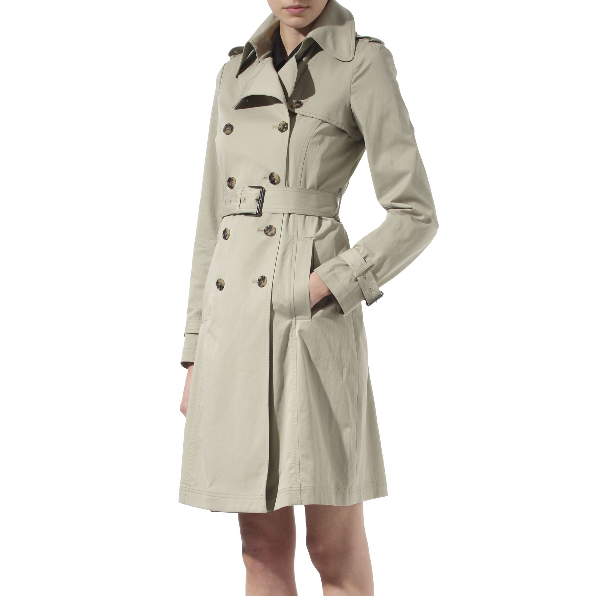 Theory Adyna Trench Coat in Beige | Lyst