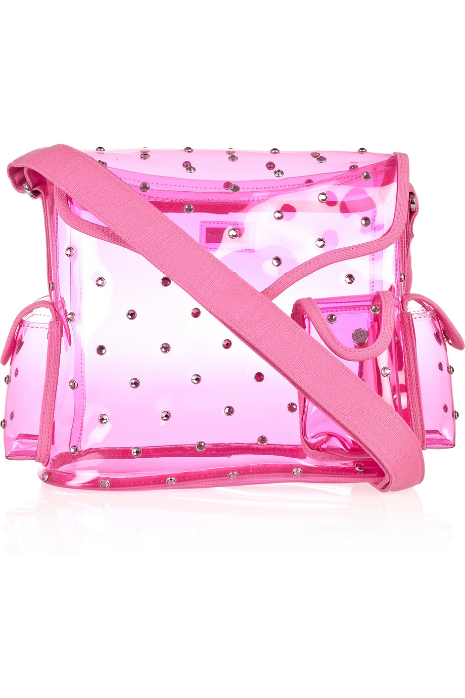 Sonia rykiel Besace Embellished Acetate Shoulder Bag in Pink Lyst