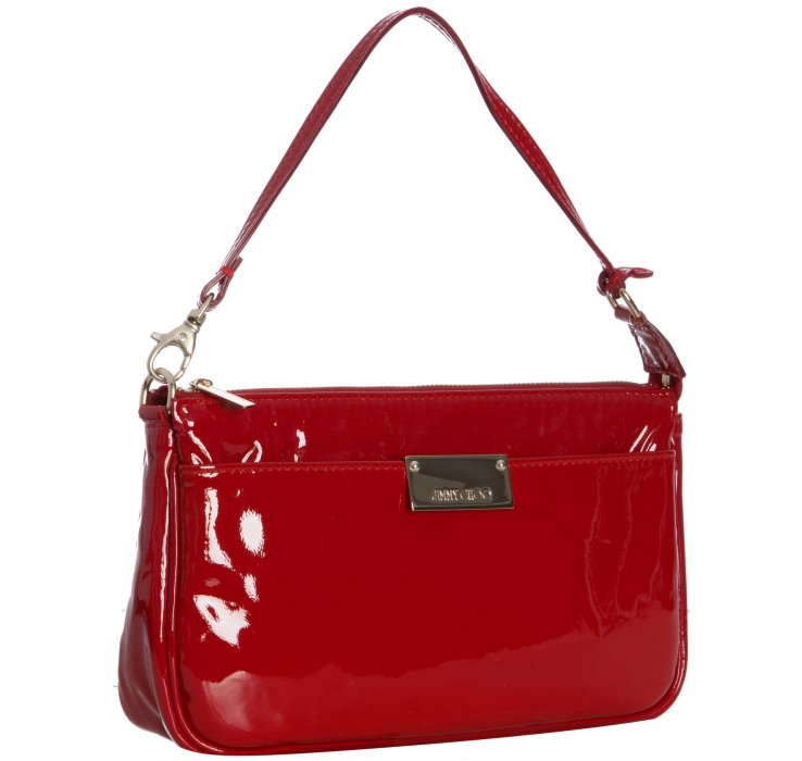 jimmy choo red evening bag