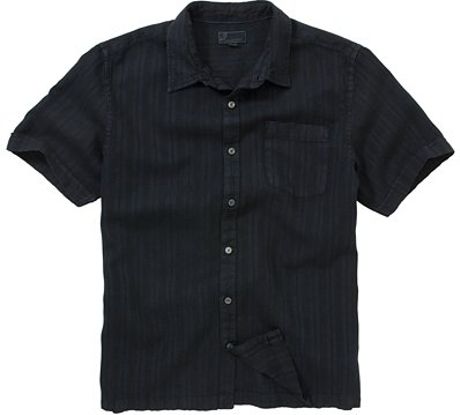 John Lewis Men Textured Linen Shirt Black Ink Navy in Black for Men | Lyst