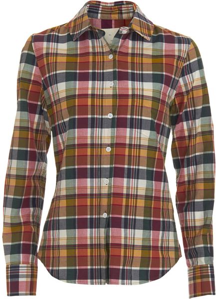 Boy By Band Of Outsiders Madras Easy Shirt in Multicolor (red) | Lyst