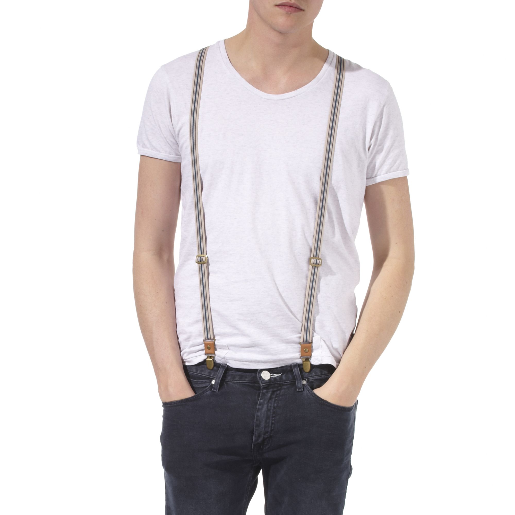 Scotch & Soda Braces Tshirt in White for Men Lyst