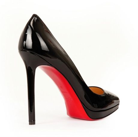 Christian Louboutin Pigalle Plato Patent Leather Platform Pumps in ...