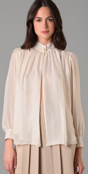 white high neck blouse uk