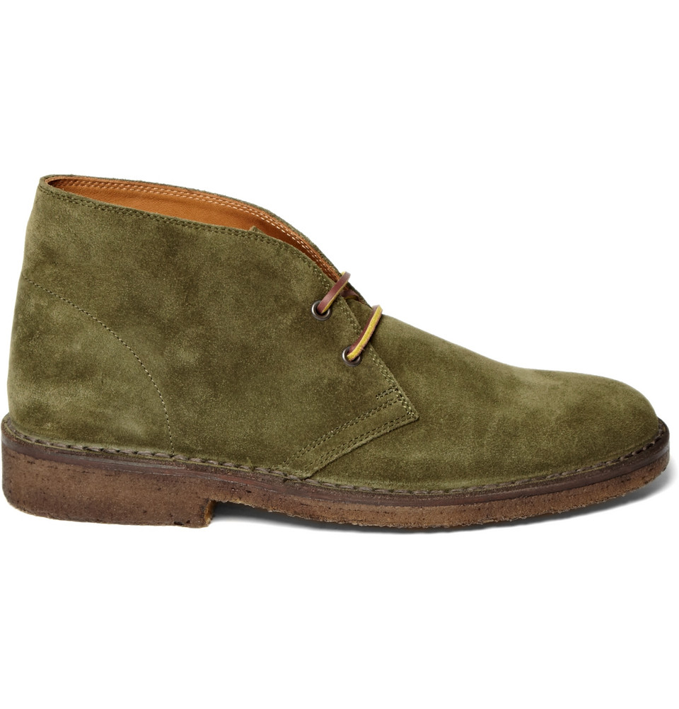 Polo Ralph Lauren Suede Desert Boots in Green for Men (desert) | Lyst